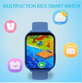 Resim Sunshine022 Mavi Oyun Akıllı Saati: Hd Kameralı, Çok Dilli, Hesaplama Ve Alarmlı Eğitici Çocuk Saati Diğer 