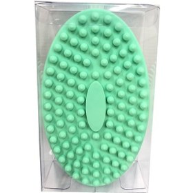 Resim Dianziye Bebek Silikon Duş Fırçası Yumuşak Saç Yıkama Fırçası Çocuk Banyo Fırçası Dokunma Eğitimi Için Yeşil Renkli Pvc Kutulu 