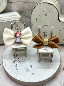 Resim GK Üçlü kız objeli pastel tonlarda kız bebek saç bandana set 