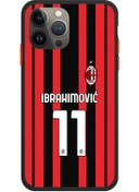 Resim tasarlabana Iphone 13 Pro Ac Mılan Ibrahımovıc Siyah Forma 2021 