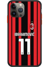 Resim tasarlabana Iphone 13 Pro Ac Mılan Ibrahımovıc Siyah Forma 2021 