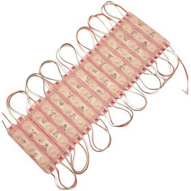 Resim 20 Adet 12 Volt 1.5 Watt 3 Lensli Pembe 2835 Smd Led Modül Ip65 Modül 