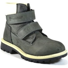 Resim Toddler T.1020 Hakiki Yağlı Deri Gri Erkek Çocuk Bot (462077698) Gri 