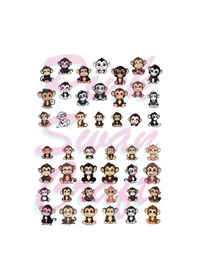 Resim Sevimli Kawaii Maymunlar Seti, Bullet Journal, Scrapbook, Planlayıcı, Ajanda, Sticker Seti Diğer 