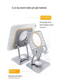 Resim Mekanizmalı 12.9 Inç Ayarlanabilir Metal Apple Uyumlu iPad , Tablet Ve Telefon Tutucu - Dayanıklı Ve Güçlü Stand 