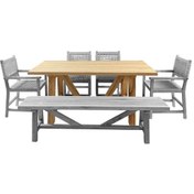 Resim Motoryagmarket Taksim 100X180 Ahşap Bahçe Balkon Masası -Kestane -Lux Seri Ceviz 