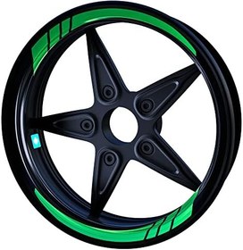 Resim Moto GP Orman Yeşili İç Jant Şeridi Sticker 