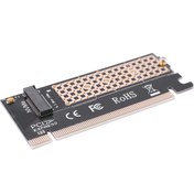 Resim M.2 NVMe SSD NGFF to PCI E 3.0x16 Adaptör M Key Kart Çevirici 