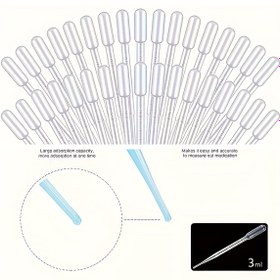 Resim 100 Adet Plastik Transfer Pipetler, Esansiyel Yağ Damlalıkları, Kimyasal Deneyler ve Laboratuvar Kullanımı İçin Isı İşlemli Tek Kullanımlık Pipet Seti – Kozmetik Araçlar & Bilimsel Uygulamalar, Sıvı Transferi, Küçük Hacimli, Isıya Dayanıklı Malzeme, Hafif Yapılı, Bilim Öğrencileri için Sıvı Aplikatörlar 
