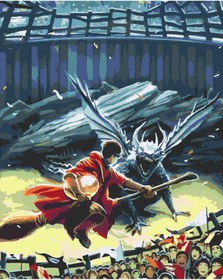 Resim wombhobby quidditch3 Sayılarla Boyama Seti 80X100 Cm Çerçeveli (Kasnağa ) Gerili 