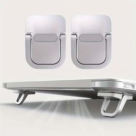 Resim Taşınabilir Alüminyum Laptop Standı - Notebooklar Için Klavye Tutucu 