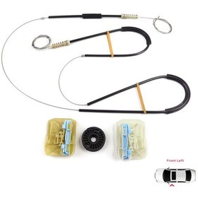 Resim Skoda Octavia 3 5e 2012-2021 4/5 Kapı İçin Ön Sol Cam Kriko Seti 