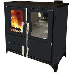 Resim Thermall T-25 Petra Yatay Şömine Fırınlı İç Mekan Sobası 