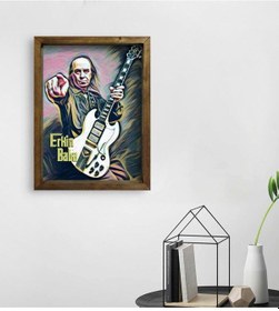 Resim Bk Home Erkin Baba Tasarımlı Doğal Masif Ahşap Çerçeveli Tablo 45 (551090893) 