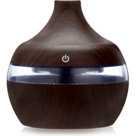 Resim Zsykd 300 ml Waterdrop USB Ahşap Tahıl Aromaterapi Hava Temizleyici (Yurt Dışından) 