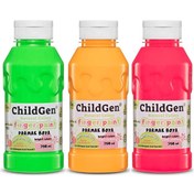 Resim ChildGen Süper Yıkanabilir 3'lü Parmak Boya Neon Set (3x350 ML) 