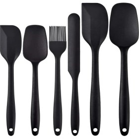 Resim Storemax Dayanıklı Silikon Spatula Seti, 6 Parça Set, Yapışmaz Kauçuk Spatula Mutfak Gereçleri Paslanmaz Çelik Çekirdekli, Pişirme ve Karıştırma, Bulaşık Makinesinde Yıkanabilir Fırın, Siyah 