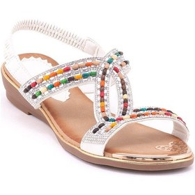 Resim Guja 122-4 Kadın Sandalet Guj-y5-122-4010 Beyaz 