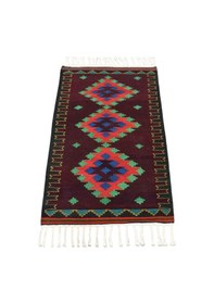 Resim Zehra Abla Halı Yeni El Dokuma Zarif Balıkesir Yörük Yün Kilim 6272 