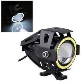 Resim Primepickings U7 10w 1000lm Cree Led Su Geçirmez Ip67 Far Işığı Melek Gözlü Işık Motosiklet/suv, Dc 12v Yüksek Güçlü Performanslı 