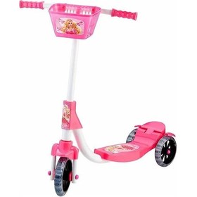 Resim Beren Oyuncak Barbie Sepetli Şeffaf Silikon 3 Tekerlekli Scooter 