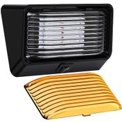 Resim Xuweiwei 1 Parça Rv Açık Veranda Evrensel Işık Şeridi Anahtarı 12v 280 Lümen Siyah Taban Şeffaf Sarı Çift Renkli Lens Pil Yok 