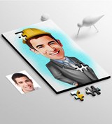 Resim Kişiye Özel Bay Mühendis Karikatür 104 Parça Ahşap Puzzle - 1 Diğer