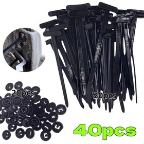 Resim 40/100 adet Ağır Hizmet Kendinden Kilitli Naylon Kablo Bağı Tokaları - UV Dayanıklı, Isıya Dayanıklı, Yuvarlak Kablo Bağları, Pimli ve Düğmeli Tasarım ile Güvenli Kablo Yönetimi, Araba Tamiri, Otomotiv ve Endüstriyel Kullanım için İdeal, Kabloları Düzenlemek için Kablo Bağları, Otomotiv Kablo Bağları, Dayanıklı Kablo Bağları, Isıya Dayanıklı Malzeme 