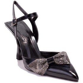 Resim Dagoster Dza07-1204899 Siyah Taşlı Abiye Topuklu Kadın Ayakkabı 001 