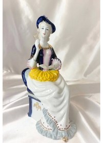 Resim El İşi Seramik Biblo Heykel Yelpaze 