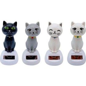 Resim Güneş Enerjili Solar Sallanan Kedi 