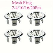 Resim 2/4/10/16/20 adet ABS Plastik Banyo Mutfak Lavabo Doldurma Kapak Halkası - Krom Yuvarlak Drenaj Kapağı, 9.09cm Dış Çap ve 9.09cm İç Çap ile Banyo Lavabosu, Küvet, Duş, Lavabo Aksesuarları, Doldurma Koruma, Modern Drenaj Kapak, Dayanıklı Plastik 