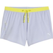 Resim Puma Evryday Knit 3 Splt Shrt Kadın Beyaz Koşu Şortu 