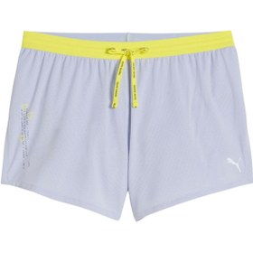 Resim Puma Evryday Knit 3 Splt Shrt Kadın Beyaz Koşu Şortu 