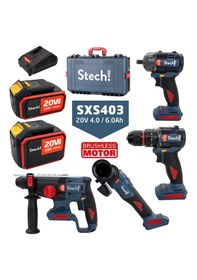 Resim Stechend SXS403 (SX22 + SX35 + SX44 + SX52+ 4Ah + 6Ah) Akülü Set 