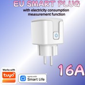 Resim Avrupa Standartı 16A Yüksek Akım Tuya Wifi Akıllı Priz, Alexa & Google Home ile Ses/Uzaktan/Zamanlayıcı Kontrolü Destekler, Apple ve Android Uyumlu, Akıllı Evler İçin Vazgeçilmez. Avrupa Standartı Fiş, Wi-Fi Etkinleştirilmiş, Akıllı Cihazlarla Uyumlu, Kalitesiz Değil, DVD Çalarlar, Akıllı Telefonlar & Tabletler için İdeal, Avrupa Standartı Fiş 