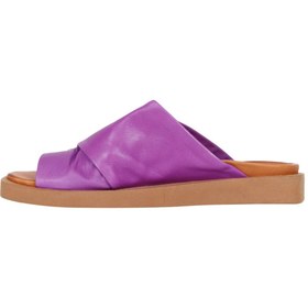 Resim Bueno Shoes Lila Deri Kadın Parmak Arası Terlik 01ws2809 