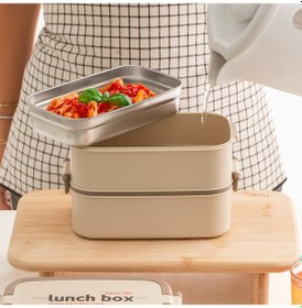 Resim Porsima 1612 3 Katlı 4 Bölmeli Yemek Termosu Luncbox Sefer Tası 