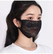 Resim Willowhaven Pembe Ultra İnce Nefes Alabilir Güneşten Koruyucu Dantel Desenli Kadın Yüz Maskesi Pembe 