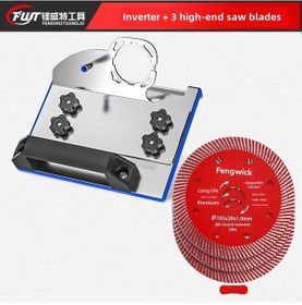 Resim Reedark 100 Tip Açı Gergedanı İçin Çelik 45 Derece Fay Oluşturucu - Seramik Faylar İçin Kaliteli Aksesuar + 3 Tane Testere Bladesi 