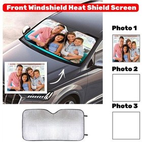 Resim Araba Güneşliği Ön Cam Çift Alüminyum Folyo Güneşliği Pencere Güneşliği,jwcwsq 