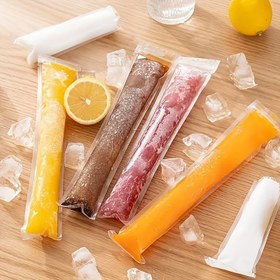 Resim SHAON 100 Adet Sihirli Pop Kılıf Seti - Fermuarlı ve Hunili Tek Kullanımlık Buz Torbası Kalıpları ile Yoğurt Çubukları, Meyve Dondurması Yapın | Yaz Atıştırmalıkları, Partiler & Yemek Hazırlığı için İdeal, Mutfak Aksesuarları & Yaz Malzemeleri, Paskalya 