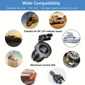Resim 1 adet 12V Araba Priz, Splitter Güç Adaptörü Soketler Güç Priz Aksesuarları Araba RV Tekne Motosiklet için, Pil Olmadan 