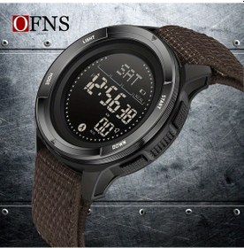 Resim Cloud011 Ofns Kahverengi Erkek Spor Saati Adımsayar Pusula Alarm Kronometre Dayanıklı Diğer 