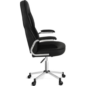 Resim Türksit Pit Stop Yönetici Koltuğu Siyah Müdür Koltuğu 