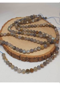 Resim Çeyrek Dizi 9cm Uzunluğundadır Labradorit Taşı Faset Kesim 8mm Çeyrek Dizi 45928 Çok Renkli 
