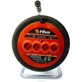 Resim Hiva 4'lü Elektrik Seyyar Makaralı Uzatma Kablo 3 x 1.5 MM 35 M 