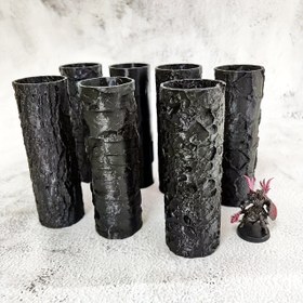 Resim 11.43 cm 3D Baskı Dokusu Rulosu, DND ve RPG Oyunları için Modelleme, 7 Benzersiz Kil Stili, Yüksek Detaylı El Rulosu ile Minyatür Tabanları ve Arazi Karoları Yapımı 
