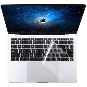 Resim Kilifone - Macbook 15' Pro 2017 A1707 Uyumlu - Klavye Koruyucu Şeffaf Silikon Ped - Şeffaf 