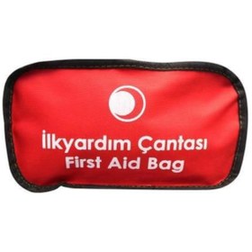Resim Tekreyonda Ilk Yardım Çantası Dolu Içerik Acil Yardım Çantası 